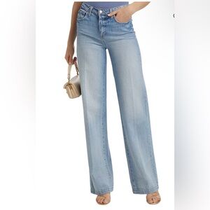 L'AGENCE Women's Light Blue Wide Leg Jeans